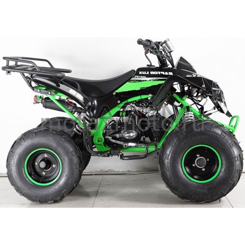 Квадроцикл MOTAX ATV Raptor Super LUX 125cc черно-зеленый