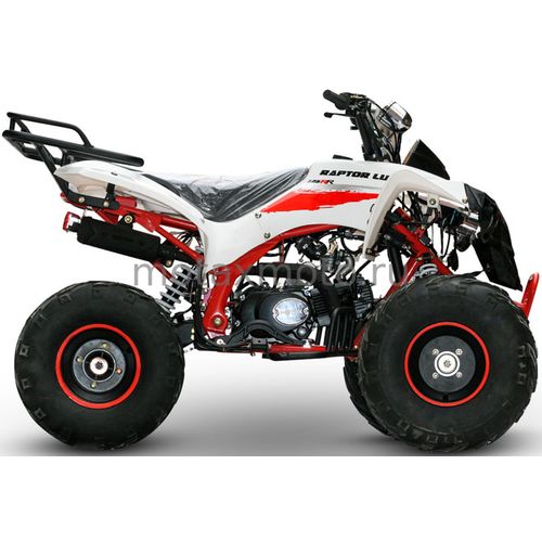 Квадроцикл для подростков MOTAX ATV Raptor Super LUX 125cc бело-красный