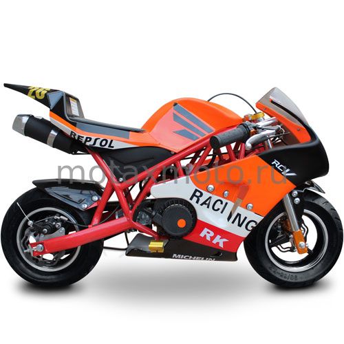 Мини мотоцикл для детей MOTAX 50cc в стиле Ducati оранжевый